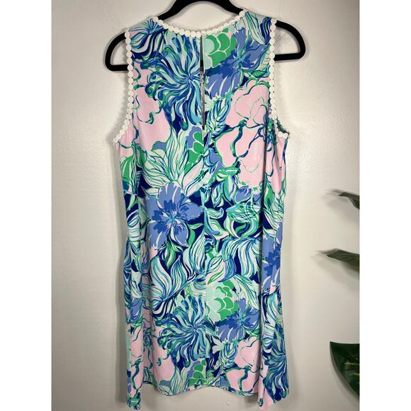 New Lilly Pulitzer Womens 10 Nala Shift Dress Party Thyme Resort Preppy Vacation - Picture 8 of 12
